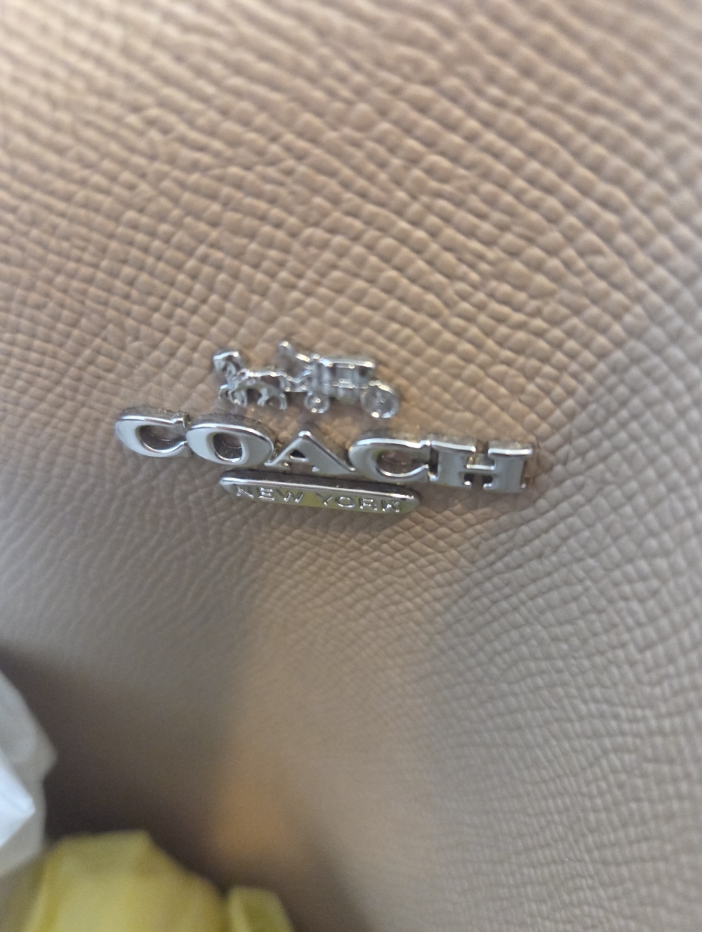 Coach Coral Mollie 25 Pebble Leather Tote Shoulder Bag - Picture 12 of 13